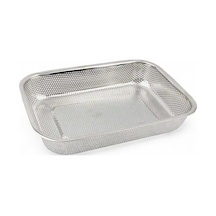Paslanmaz Çelik Süzgeç, Pirinç Süzgeci 37,5cm 27,5cm
