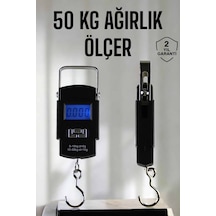 Ağırlık Ölçer 50 Kg El Terazisi El Kantarı Pilli Led Ekran Çok Renkli