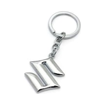 Suzuki Uyumlu Anahtarlık 3D Metal Araba Anahtarlığı - Krom Kaplamalı