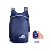 Silkroadselect Ultra Hafif Taşınabilir Katlanabilir Sırt Çantası Su Geçirmez Açık Hava Seyahati Eğlence Çantası Büyük Kapasiteli 20l 620jd7 Açık Mavi