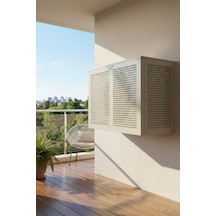 Klima Motoru/dış Ünite Gizleme/koruma Kafesi M 18000 Btu - 24000 Btu 110x56x85 H Square Açık Gri