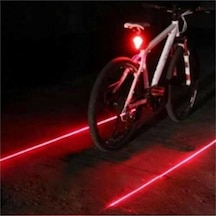 Markafox Bisiklet Lambası Lazer Şeritli Güvenlik Arka Stop Lamba Led Işık