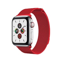 Ally Apple Watch Uyumlu7-8 45mm 6-5-4 44mm Kayış Kordon Metal Milano Loop 3-2-1 42mm- 5775