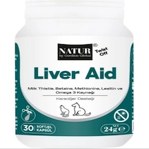 Natur Liver Aid Twistoff Yeni Formül 30 Kapsül - Kedi Ve Köpek Karaciğer Destekleyici Ve Toksin Arındırıcı Takviye