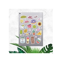 Fastfood Macbook Notebook Tablet Telefon Ajanda Laptop Defter Sticker Seti Diğer
