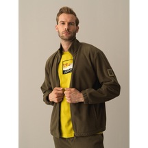 Xint Haki Regular Fit Dik Yaka Polar Sweatshirt 350152