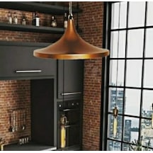 Mylights Retro Rustik Mat Bakır Metal Sarkıt Avize 36 Cm