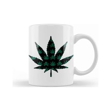 Weed Marijuana Cannabis Kupa Bardak Porselen No10112 Karışık