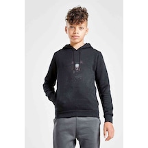 Tshirthane The Witcher Baskılı Unisex Çocuk Kapüşonlu Siyah Sweatshirt (534681615)