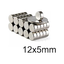 12X5Mm Neodyum Güçlü Mıknatıs - Neodim Magnet
