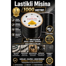 Esnek Siyah Misina 0.7 Mm 1000 Metre Siyah Misina