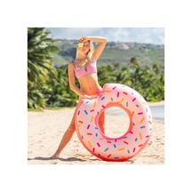 Donut Şeklinde Yüzme Simidi, 107 Cm Boyutunda Eğlenceli Su Aktiviteleri İçin
