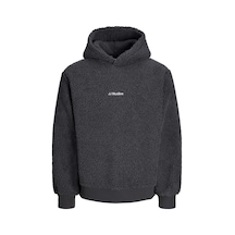 Jack & Jones Soho Teddy Erkek Gri Polar Sweatshirt 12298477-asp
