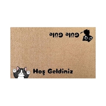 Tr Kaymaz Tabanlı Velür Coco Kapı Paspası 45x75 Cm Kalın 028 Diğer