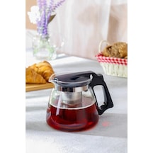Isıya Dayanıklı Cam Demlik, Süzgeçli Çaydanlık, Filtreli Çay Demleme Çiçek Çayı Ve Bitki Çayı İçin 900ml çok renkli