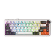 Havit Gamenote Kb932l Pro-tur Rgb Mekanik Oyuncu Klavyesi, Üç Modlu Bağlantı, Bt5.3, 2.4ghz, Kablolu