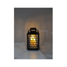Dekoratif Pilli Led Mumlu Kandil Asılabilir Fener 21 X 11 Cm
