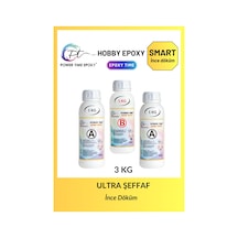 3 Kg Hobi Epoxy Smart/ Şeffaf Epoksi Reçine Ince Döküm