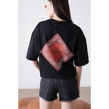 Tarzsokak Unisex Cactus Jack Bandana Siyah Tshirt Siyah