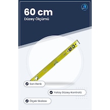 Su Terazisi 60 Cm Sarı Günlük Düzey Ölçümleri İçin Hırdavat Ev At