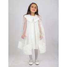 Xo Kids Kız Çocuk Elbise 6-10 Yaş 1619 Beyaz