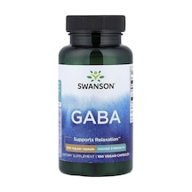 Takviye Swanson Vitamins, Gaba, 500 Mg, 100 Veg Capsules