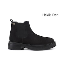 Gönderir Erkek Siyah Nubuk Hakiki Deri Chelsea Bot Dkmb71201418