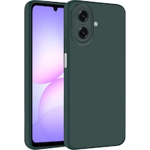Samsung Uyumlu Galaxy A07 4g Nano İçi Kadife Silikon Koyu Yeşil