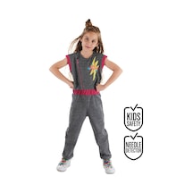 Denokids Mushi Girl Gang Kız Çocuk Salopet Çok Renkli