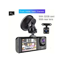 Willowhaven Baideluo 3 Kameralı Araç Kamerası 1080p Gece Görüşü 32gb Kart Dahili Döngü Kayıt