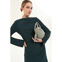 Pierre Cardin 05pc26y10619-p Kabartma Desenli Ayarlanabilir Askılı Suni Deri Omuz Çantası Yeşil