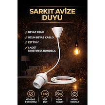 Kablolu Sarkıt Avize E27 Duy Tesisatı Askı Takımı 1 Adet