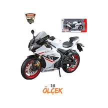 Suzuki Gsx-r1000 Maket - 1:9 Büyük Ölçek Işıklı Beyaz