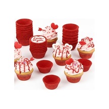 Cupcake Kırmızı Kapsül 50x40 500 Lü Paket No: 5