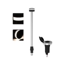 Krom Bayrak Direği Ledli Soketli 12v 80 Cm