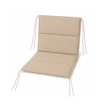 Microcase İple Sabitlemeli Katlanabilir Sırtlıklı Tasarım Kamp Sandalyesi Minderi Piknik Outdoor Balıkçılık 80x40 Cm Al5565 Krem