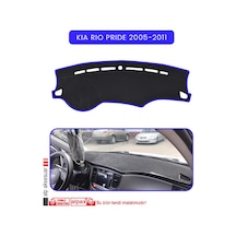 Kia Rio Pride 2005-2011torpido Koruma Halısı Mavi Kenar