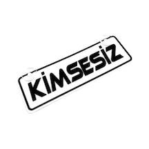 Kimsesiz Yazılı Sök Tak Dekor Plaka