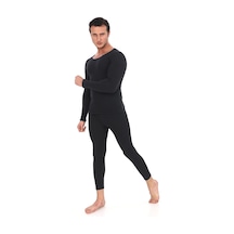 Sauna Suit Antrasit Unisex Kışlık Termal Içlik, Sıcak Tutan Pamuklu Yakmayan, Termal Takım, Termal Fanila Iclik Antrasit