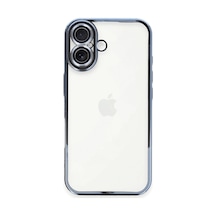 Apple iPhone Uyumlu - 16 Plus Kılıf Razer Lensli Silikon - Açık Mavi