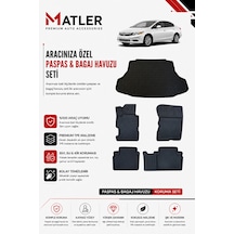 Honda Civic Fd6 2006 Model 4d Ekstra Havuzlu Paspas Ve Bagaj Havuzu Set