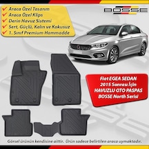 Fiat Egea Sedan Paspas Araca Özel 2015 Sonrası Derin Havuzlu Bosse North Serisi