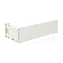 Kenney 506ap Klasik Ayarlanabilir Perde Çubuğu, 71-122 Cm Genişlik, Geniş Cep, Beyaz Çok Renkli