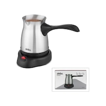 Bezos Elektrikli Çelik Cezve - Türk Kahvesi 500 Ml 6 Fincan 600w 360 Kablosuz Hb006