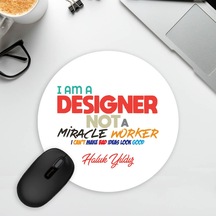 Grafik Tasarımcıya Oval Mousepad