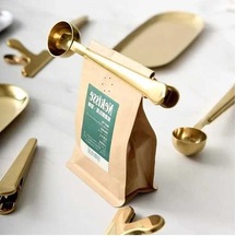 Ulzyvf Altın Kahve Kaşığı Ve Stand Seti - Şık Ve Pratik Kahve Aksesuarı Altın, İster Evde İster Ofiste Kullanın Altın