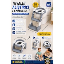 Nextbuy Tuvalet Eğitim Alıştırma Koltuğu Tutma Kollu Ayarlanabilir Lazımlık Klozet Pisuvar Kapağı Adaptörü