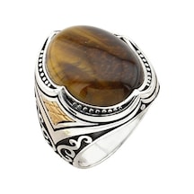 Taja Erkek Yüzük Gümüş 925 Ayar Yeni Model 12749