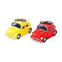 3 Adet Nostaljik Araba Tasarımlı Biblo Kumbara Vintage Dekoratif Reçine Model, Ev Ofis Dekoru, Retro Coin Bank 1
