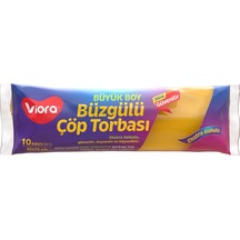 Viora Vrp-141 Büzgülü Çöp Torbası Büyük Boy 65 x 70 CM 10 Adet